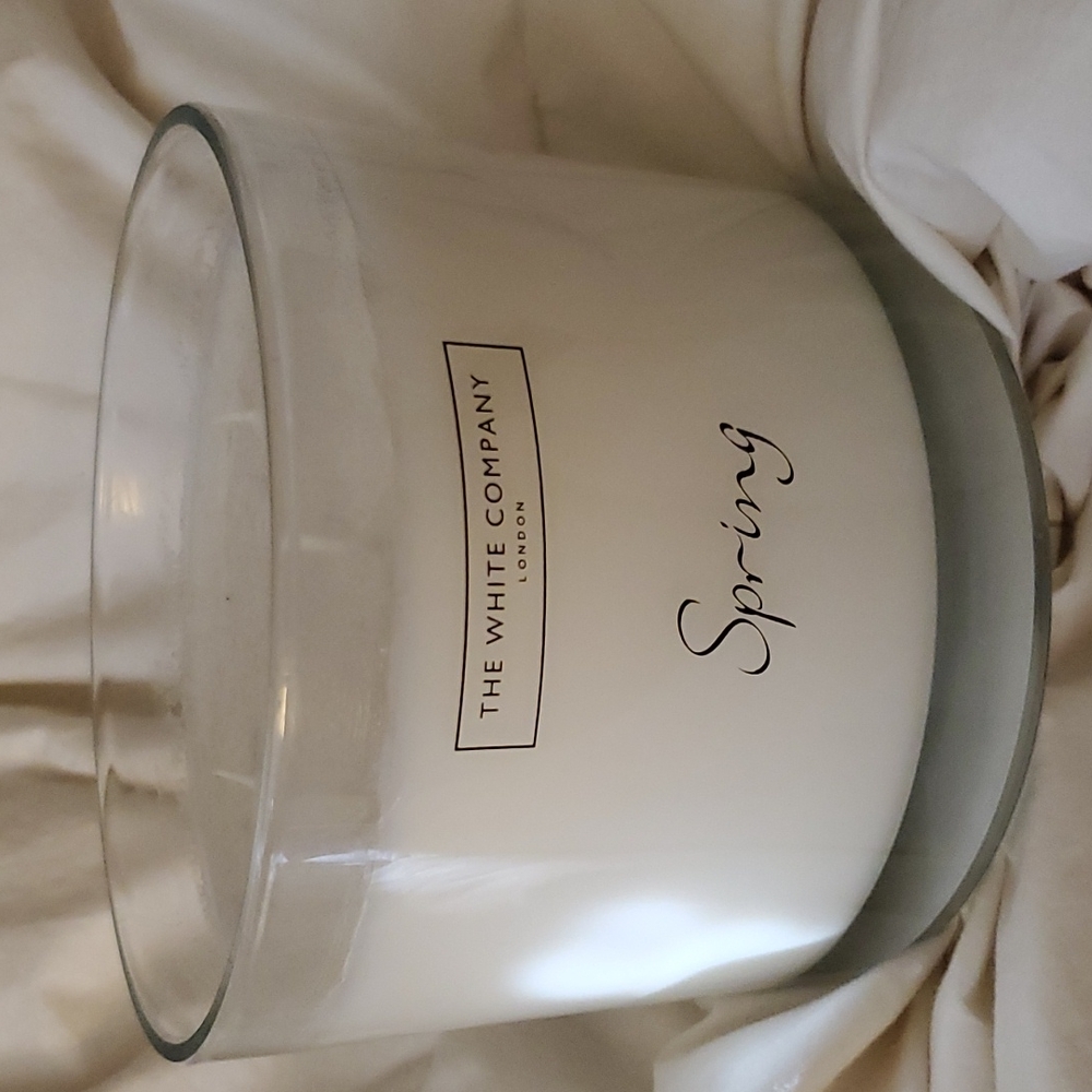 A 3-wick candle from the White Company.